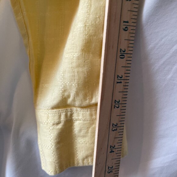 Men's Yellow Casual Button Down Shirt - Picture 6 of 9